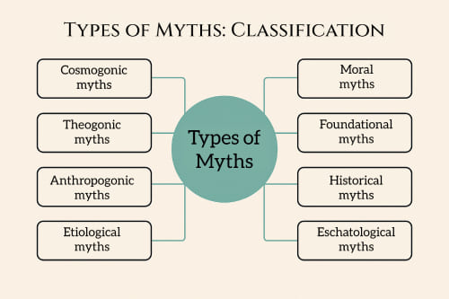 Types of myths: classification